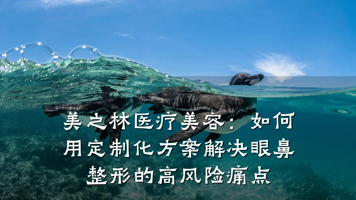 美之林医疗美容:如何用定制化方案解决眼鼻整形的高风险痛点