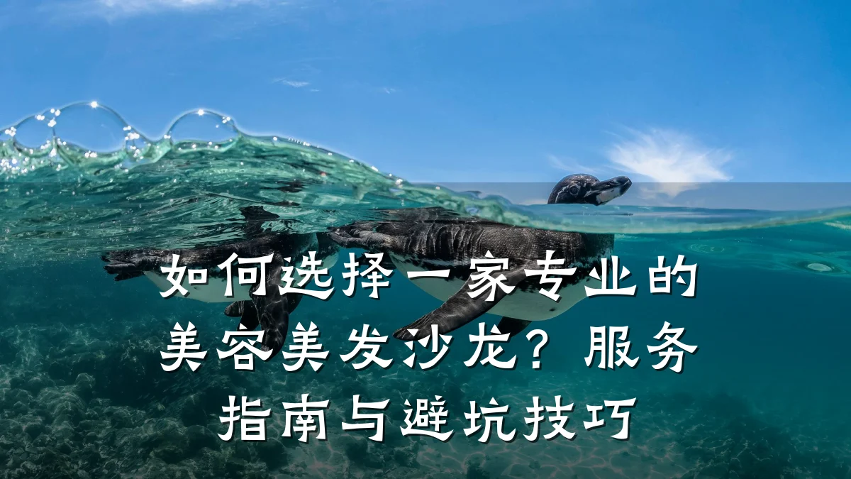 如何选择一家专业的美容美发沙龙?服务指南与避坑技巧