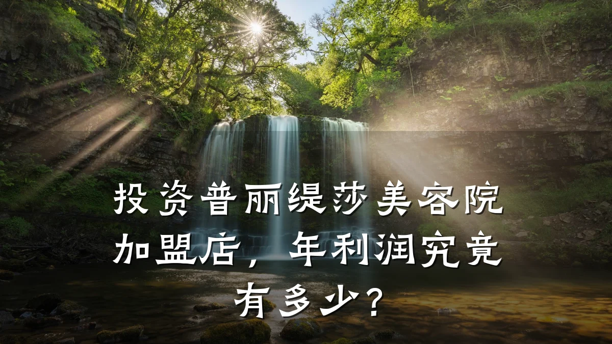 投资普丽缇莎美容院加盟店,年利润究竟有多少?